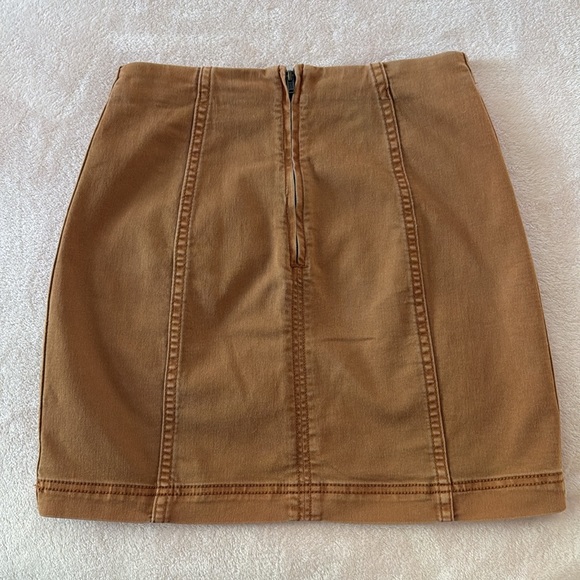 Free people brown pencil skirt - Picture 3 of 3